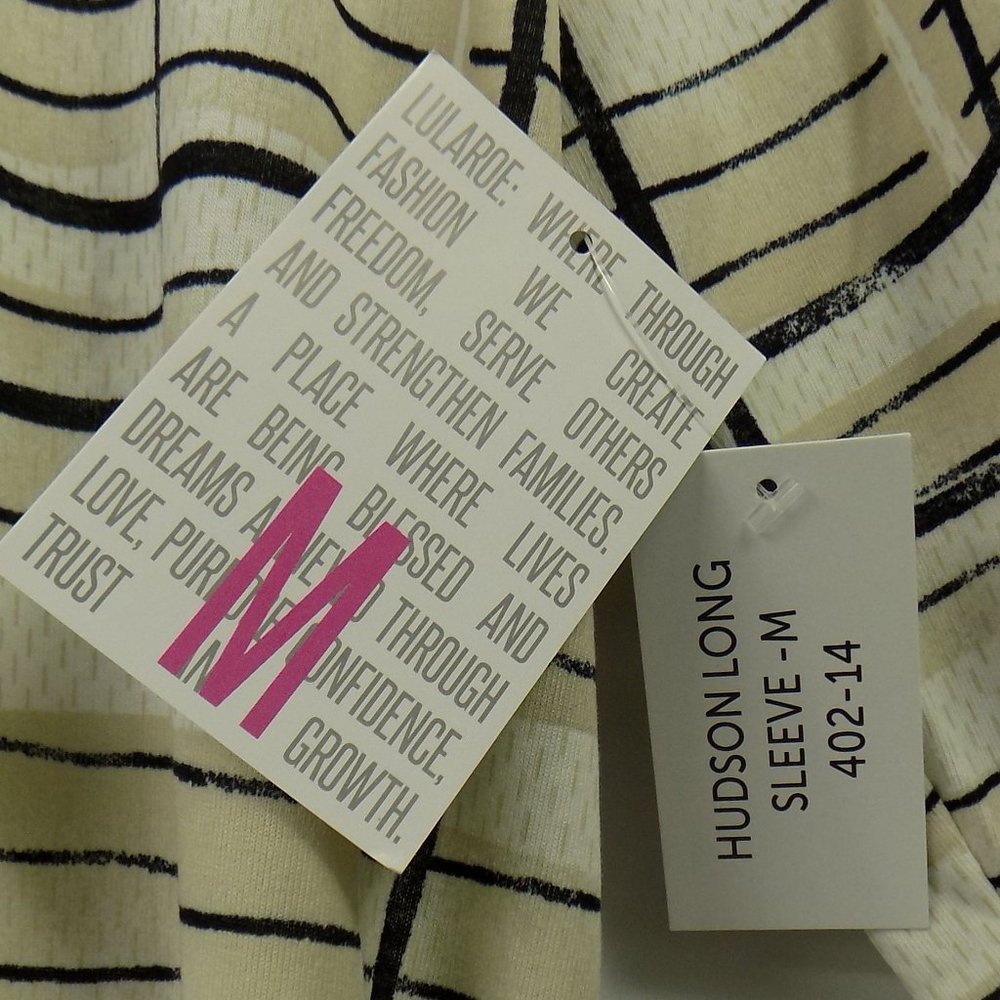 LuLaRoe Hudson Long Sleeve Womens Top Size M NWT - Picture 3 of 8